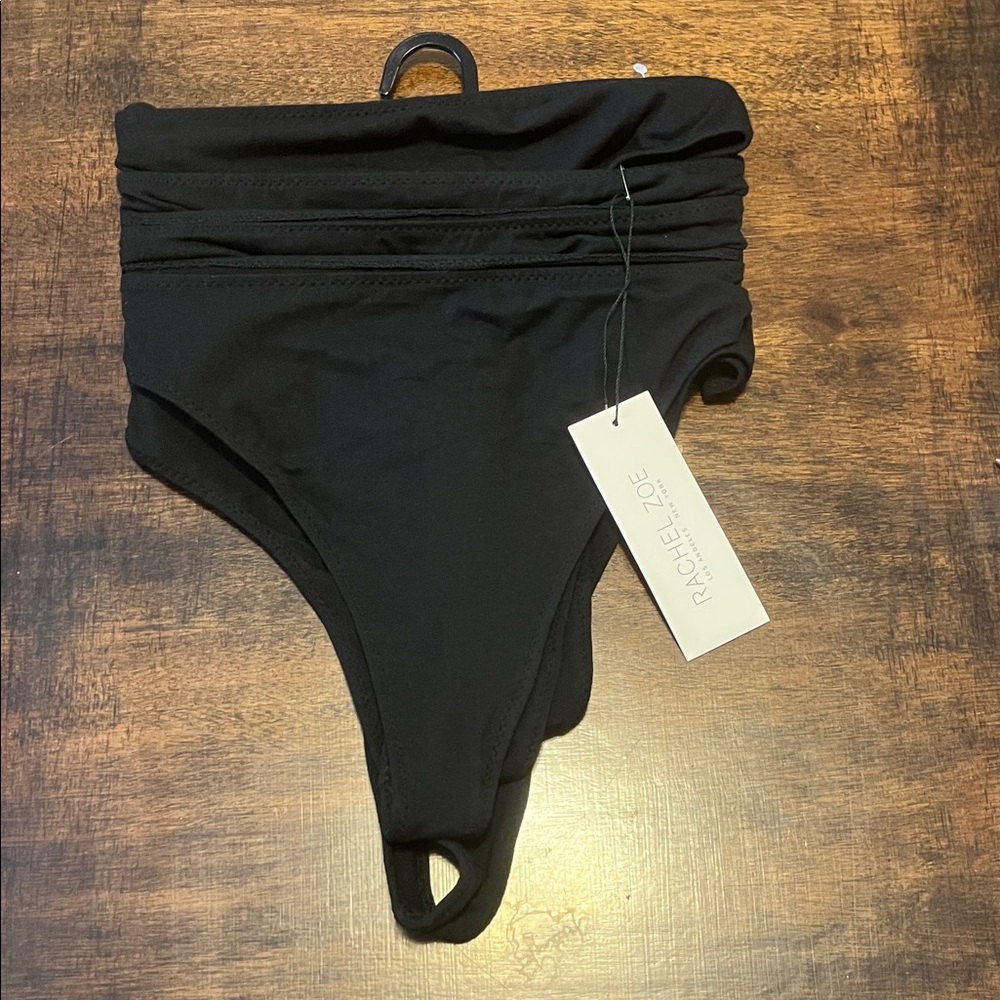 Rachel Zoe Set of 5 Black Thongs
